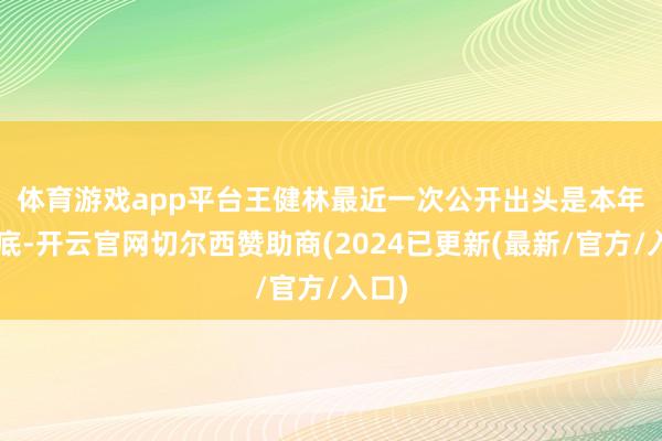 体育游戏app平台　　王健林最近一次公开出头是本年8月底-开云官网切尔西赞助商(2024已更新(最新/官方/入口)